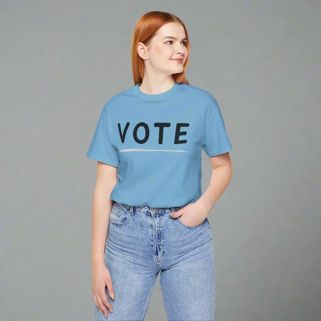 VOTE Simple Unisex Jersey Short Sleeve Tee