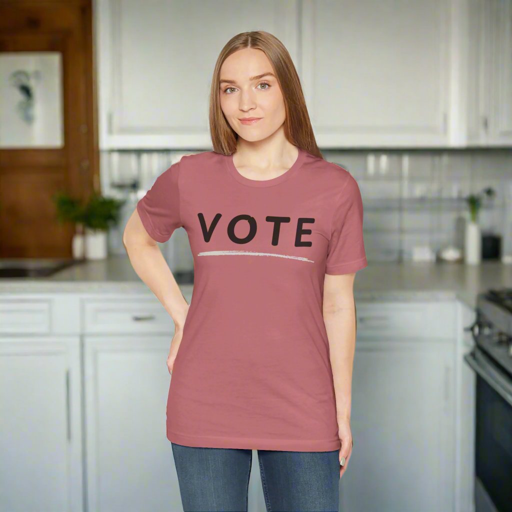 VOTE Simple Unisex Jersey Short Sleeve Tee