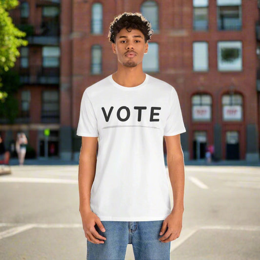 VOTE Simple Unisex Jersey Short Sleeve Tee